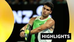 Alcaraz begins Grand Slam bid with win against Walton