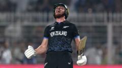 Allen’s 33-ball century powers New Zealand into T20 World Cup final